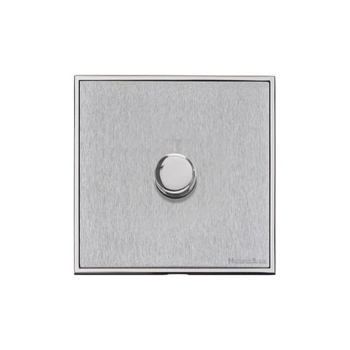 Executive Range Satin Chrome with Polished Chrome Switches & Sockets, EX23 - 1G Multi Location Primary Dimmer by Heritage Brass By M-Marcus