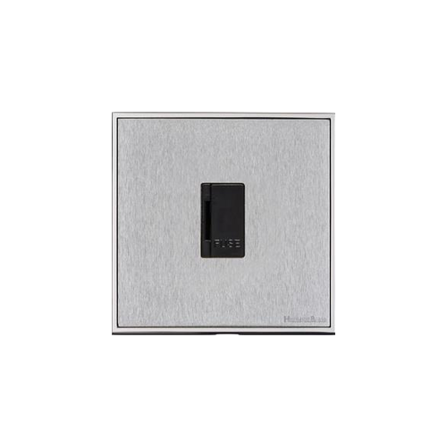 Executive Range Satin Chrome with Polished Chrome Switches & Sockets, EX23 - Unswitched Spur (13 Amp) by Heritage Brass By M-Marcus