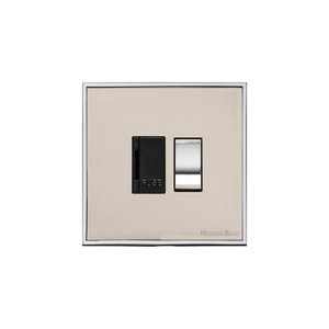 Executive Range Satin Nickel with Polished Chrome Switches & Sockets, EX25 - Switched Spur (13 Amp) by Heritage Brass By M-Marcus