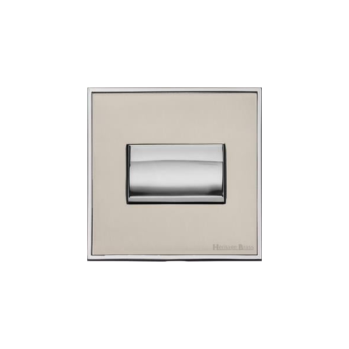 Executive Range Satin Nickel with Polished Chrome Switches & Sockets, EX25 - 6A Triple Pole Fan Isolator Switch by Heritage Brass By M-Marcus