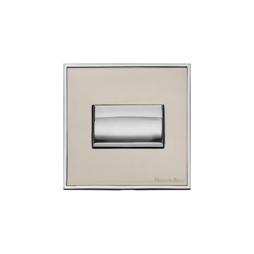 Executive Range Satin Nickel with Polished Chrome Switches & Sockets, EX25 - 6A Triple Pole Fan Isolator Switch by Heritage Brass By M-Marcus