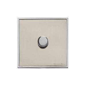Executive Range Satin Nickel with Polished Chrome Switches & Sockets, EX25 - 1G Multi Location Secondary Dimmer by Heritage Brass By M-Marcus