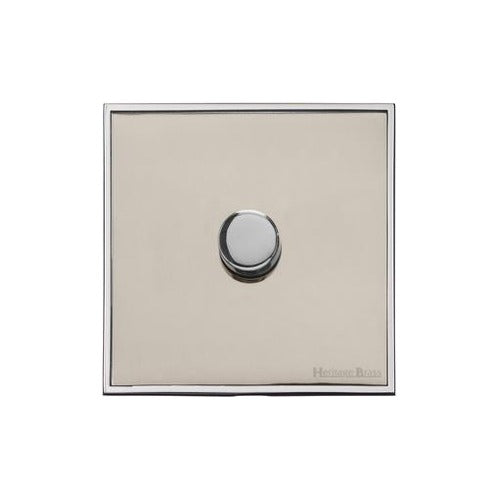 Executive Range Satin Nickel with Polished Chrome Switches & Sockets, EX25 - 1G Multi Location Secondary Dimmer by Heritage Brass By M-Marcus