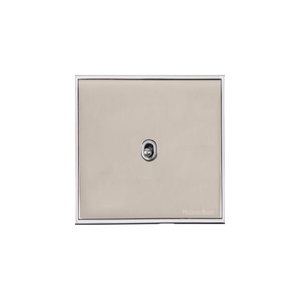 Executive Range Satin Nickel with Polished Chrome Switches & Sockets, EX25 - 1 Gang Intermediate Stockholm Toggle by Heritage Brass By M-Marcus