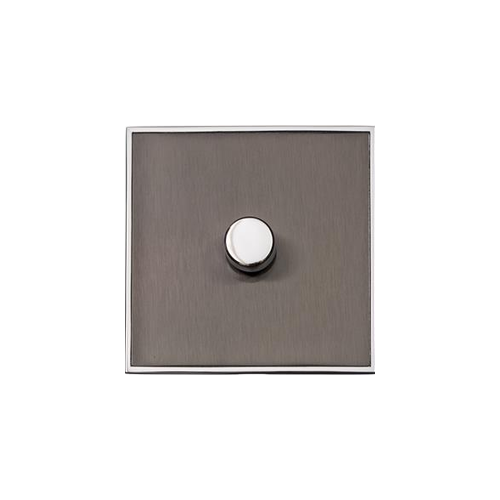 Executive Range Satin Black Nickel with Polished Chrome Switches & Sockets, EX26 - 1G Multi Location Secondary Dimmer by Heritage Brass By M-Marcus