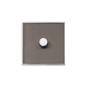 Executive Range Satin Black Nickel with Polished Chrome Switches & Sockets, EX26 - 1G Multi Location Primary Dimmer by Heritage Brass By M-Marcus