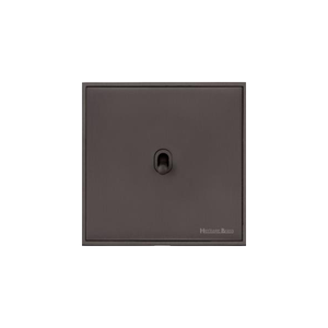 Executive Range Matt Bronze Switches & Sockets, EX9 - 1 Gang Intermediate Stockholm Toggle by Heritage Brass By M-Marcus