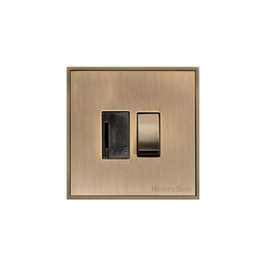 Executive Range Antique Brass Switches & Sockets, EX91 - Switched Spur (13 Amp) by Heritage Brass By M-Marcus
