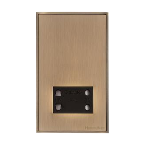 Executive Range Antique Brass Switches & Sockets, EX91 - Shaver Socket Output Voltage 110/240V by Heritage Brass By M-Marcus