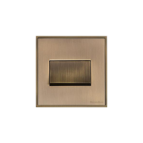 Executive Range Antique Brass Switches & Sockets, EX91 - 6A Triple Pole Fan Isolator Switch by Heritage Brass By M-Marcus