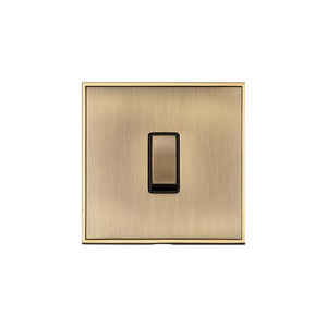 Executive Range Antique Brass Switches & Sockets, EX91 - 1 Gang Rocker Switch by Heritage Brass By M-Marcus