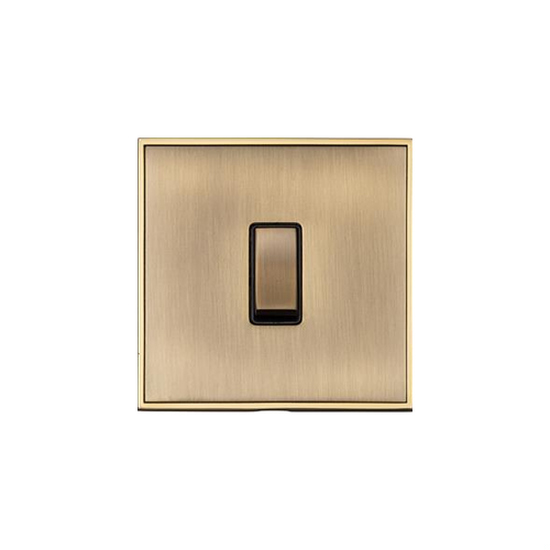 Executive Range Antique Brass Switches & Sockets, EX91 - 1 Gang Rocker Switch by Heritage Brass By M-Marcus