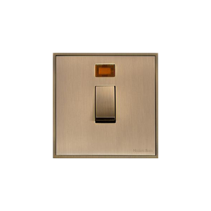 Executive Range Antique Brass Switches & Sockets, EX91 - 20A Double Pole Switch with Neon by Heritage Brass By M-Marcus
