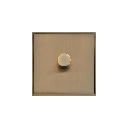 Executive Range Antique Brass Switches & Sockets, EX91 - 1 Gang Dimmer 250 watts (Compatible with halogen/ incandescent bulbs) by Heritage Brass By M-Marcus