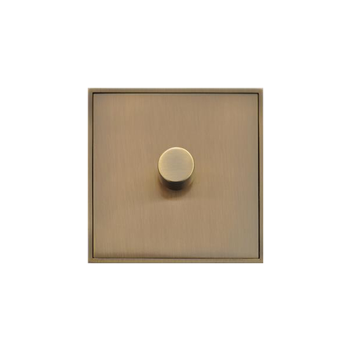 Executive Range Antique Brass Switches & Sockets, EX91 - 1 Gang Dimmer 250 watts (Compatible with halogen/ incandescent bulbs) by Heritage Brass By M-Marcus