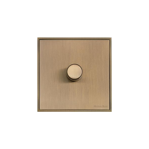Executive Range Antique Brass Switches & Sockets, EX91 - 1 Gang TED Dimmer (Compatible with LED Lamps) by Heritage Brass By M-Marcus