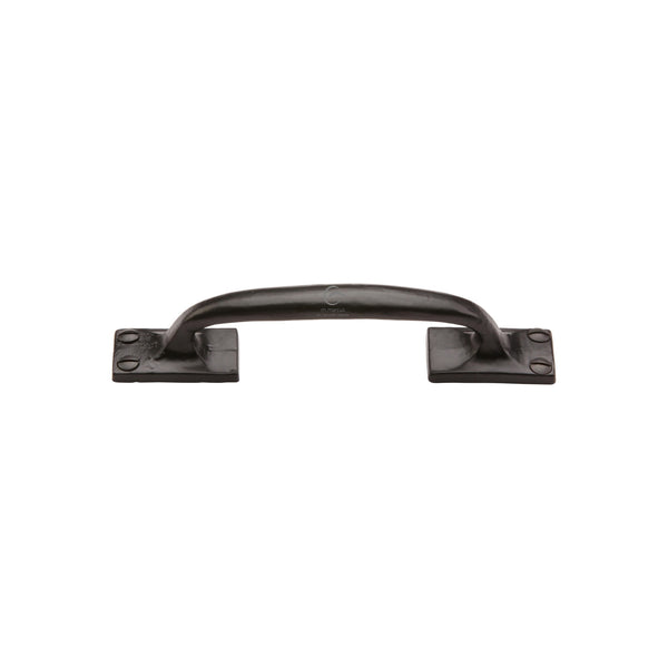 Matt Black Iron Offset Cabinet Pull Handle by M Marcus - Heritage Brass