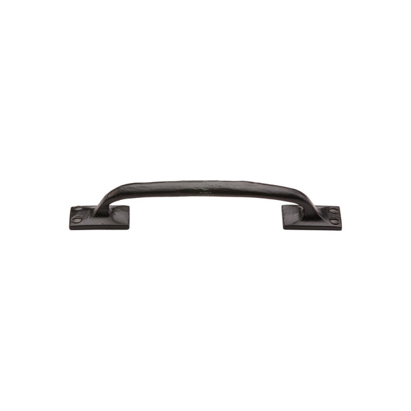 Matt Black Iron Offset Cabinet Pull Handle by M Marcus - Heritage Brass
