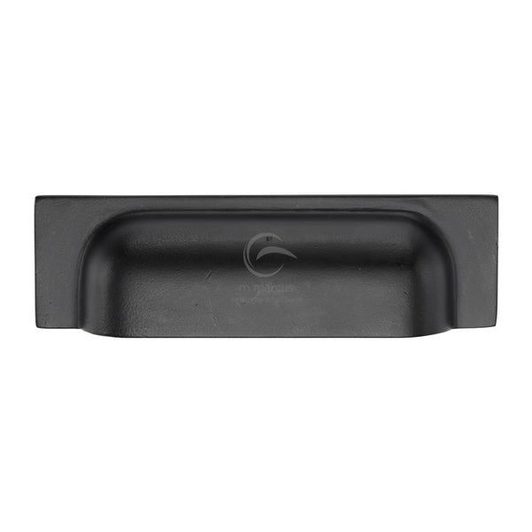 Matt Black Iron Military Cabinet Drawer Pull by M Marcus - Heritage Brass