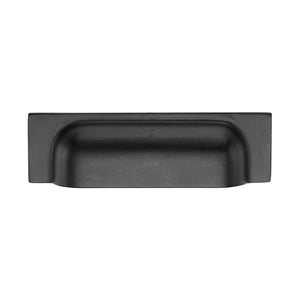 Matt Black Iron Military Cabinet Drawer Pull by M Marcus - Heritage Brass