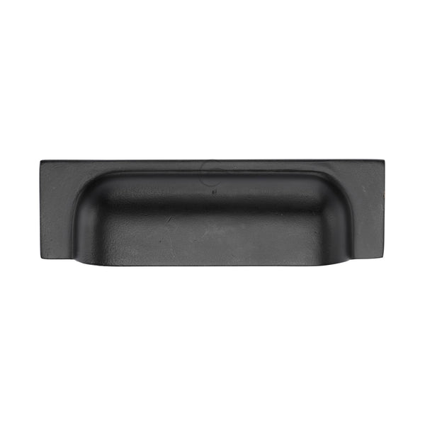 Matt Black Iron Military Cabinet Drawer Pull by M Marcus - Heritage Brass