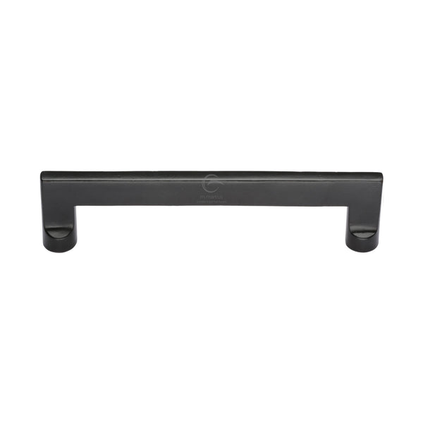 Matt Black Iron Apollo Cabinet Pull Handle by M Marcus - Heritage Brass