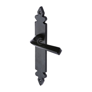 M Marcus - Heritage Brass, Black Iron Ironbridge Door Handle on Plate, Door Handles, Door Handles on Plate