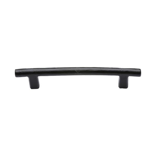 Matt Black Iron Round Bar Cabinet Pull Handle by M Marcus - Heritage Brass