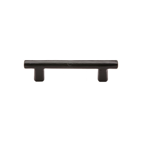Matt Black Iron Round Bar Cabinet Pull Handle by M Marcus - Heritage Brass