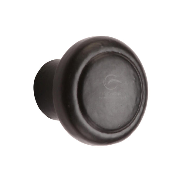 Matt Black Iron Newport Cabinet Knob by M Marcus - Heritage Brass