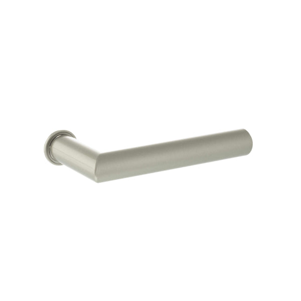 Forme Elle Lever Door Handle on Concealed Round Rose by Atlantic Hardware