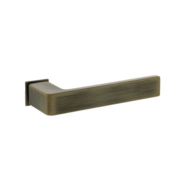 Forme Asti Lever Door Handle on Concealed Square Rose - Yester Bronze by Atlantic Hardware