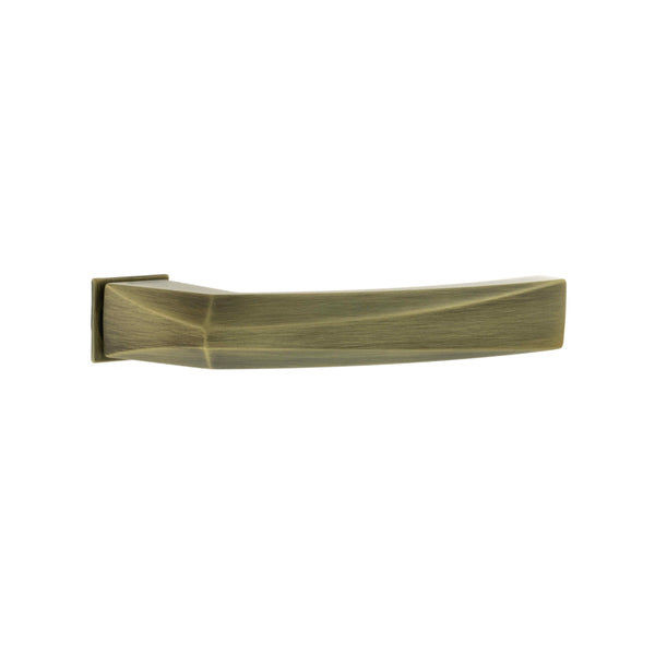 Forme Crystal Lever Door Handle on Concealed Square Rose - Yester Bronze - Default