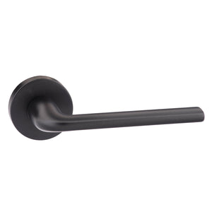 Forme Milly Lever Door Handle on Minimal Round Rose by Atlantic Hardware