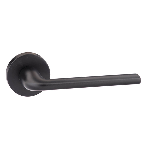 Forme Milly Lever Door Handle on Minimal Round Rose by Atlantic Hardware
