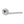 Forme Milly Lever Door Handle on Minimal Round Rose by Atlantic Hardware