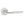 Forme Milly Lever Door Handle on Minimal Round Rose by Atlantic Hardware