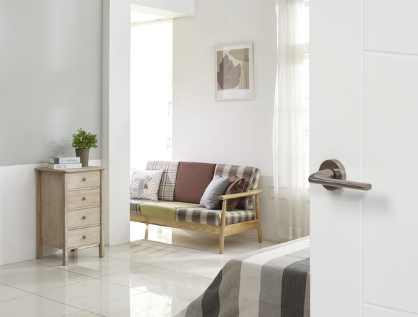 Forme Milly Lever Door Handle on Minimal Round Rose - additional image