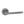 Forme Milly Lever Door Handle on Minimal Round Rose by Atlantic Hardware