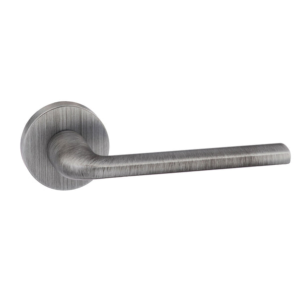 Forme Milly Lever Door Handle on Minimal Round Rose by Atlantic Hardware
