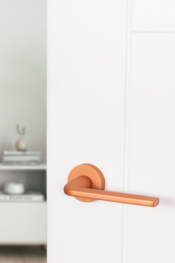 Forme Milly Lever Door Handle on Minimal Round Rose - additional image