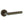 Forme Elle Lever Door Handle on Minimal Round Rose by Atlantic Hardware