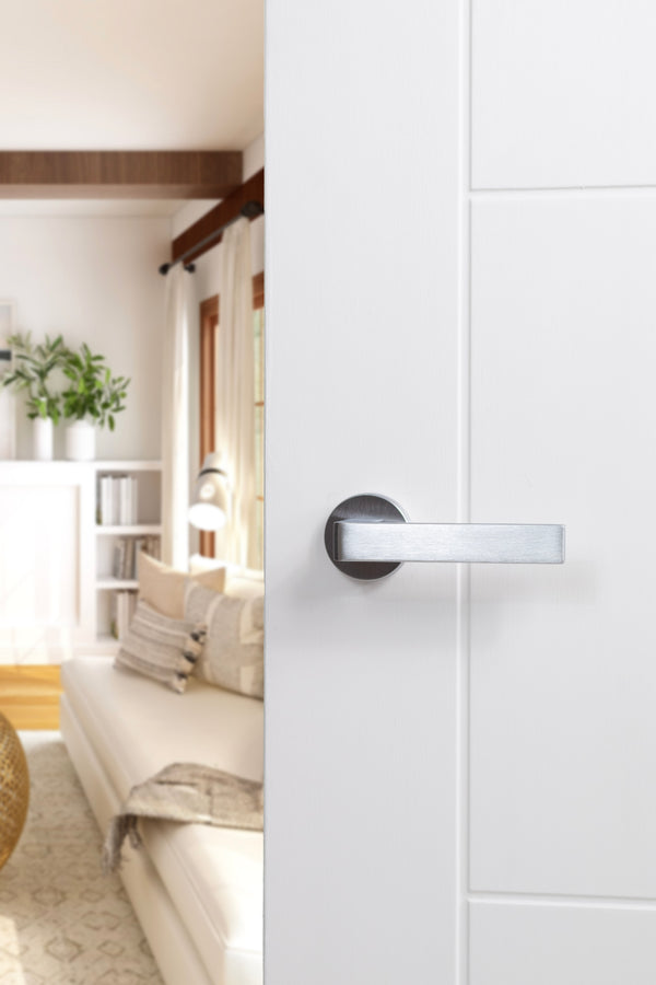 Forme Asti Lever Door Handle on Minimal Round Rose - additional image