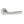 Forme Crystal Lever Door Handle on Minimal Round Rose - Satin Chrome - Default