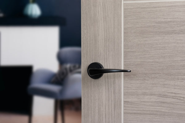 Forme Foglia Lever Door Handle on Minimal Round Rose - additional image