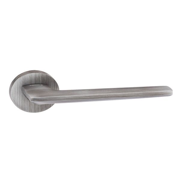 Forme Boston Lever Door Handle on Minimal Round Rose by Atlantic Hardware