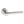 Forme Ginevra Lever Door Handle on Minimal Round Rose by Atlantic Hardware