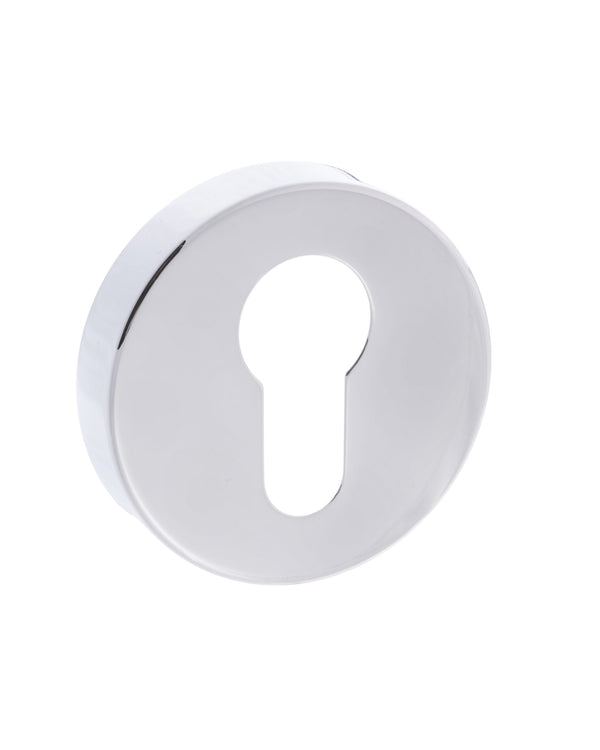 Forme Euro Escutcheons on Minimal Round Rose by Atlantic Hardware