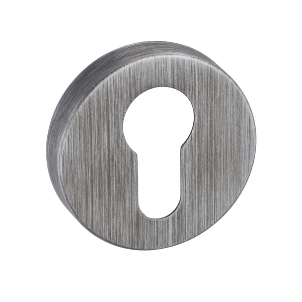 Forme Euro Escutcheons on Minimal Round Rose by Atlantic Hardware