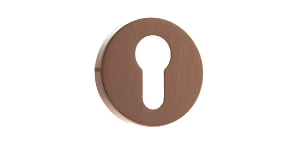 Forme Euro Escutcheons on Minimal Round Rose - Urban Satin Copper - Default
